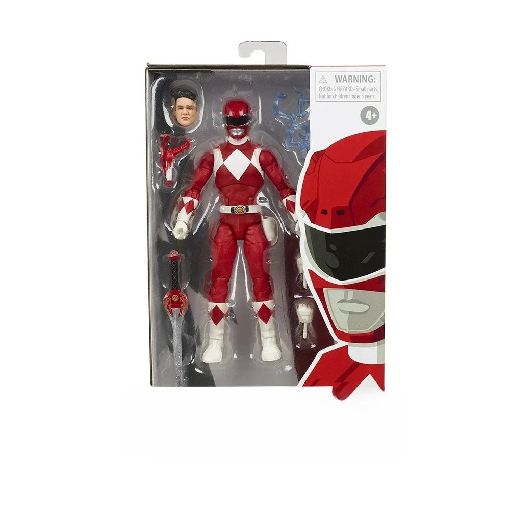 Power Rangers Lightning Collection Red Green Pink Blue Black Yellow Rangers 15cm Action Figure Model Toy