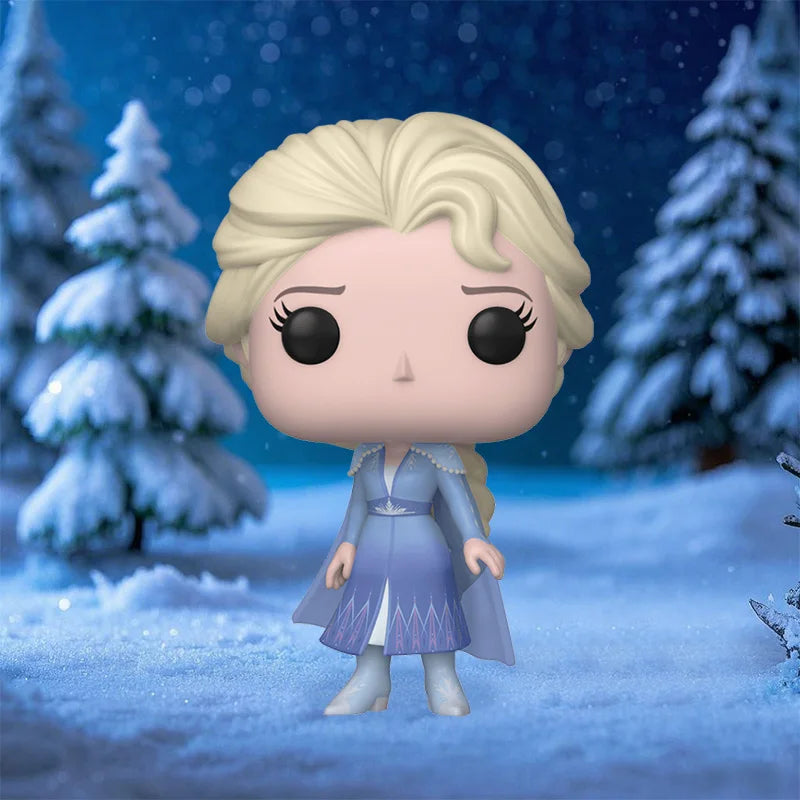 Frozen Series Elsa Action Figures Funko Pop Anime Disney Anna Olaf Figure Collectible Decoration Limited Edition Model Gifts