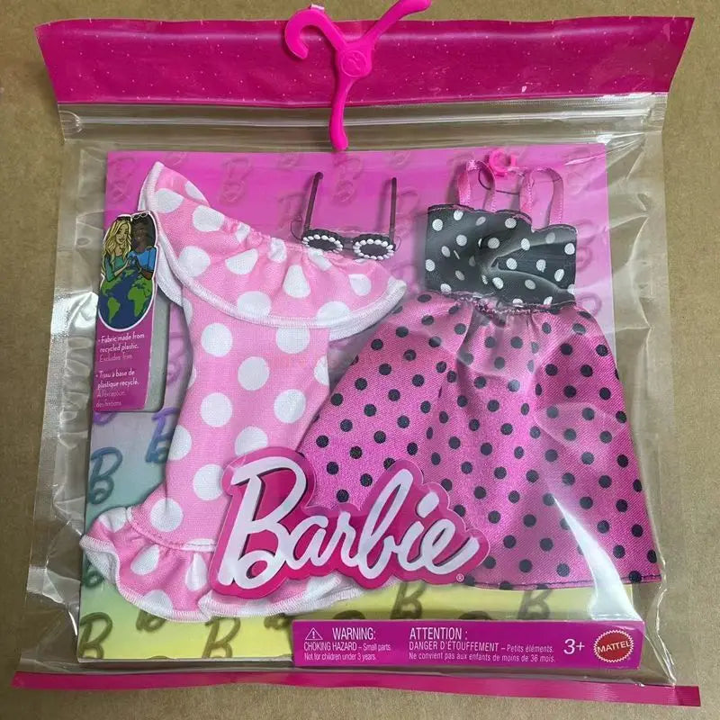 New Doll Fashion Clothing Set，Handbags，Shoes，Christmas Holiday Outfit, For Girls Play Time Dress-Up Diverse Styles Fashion Toy