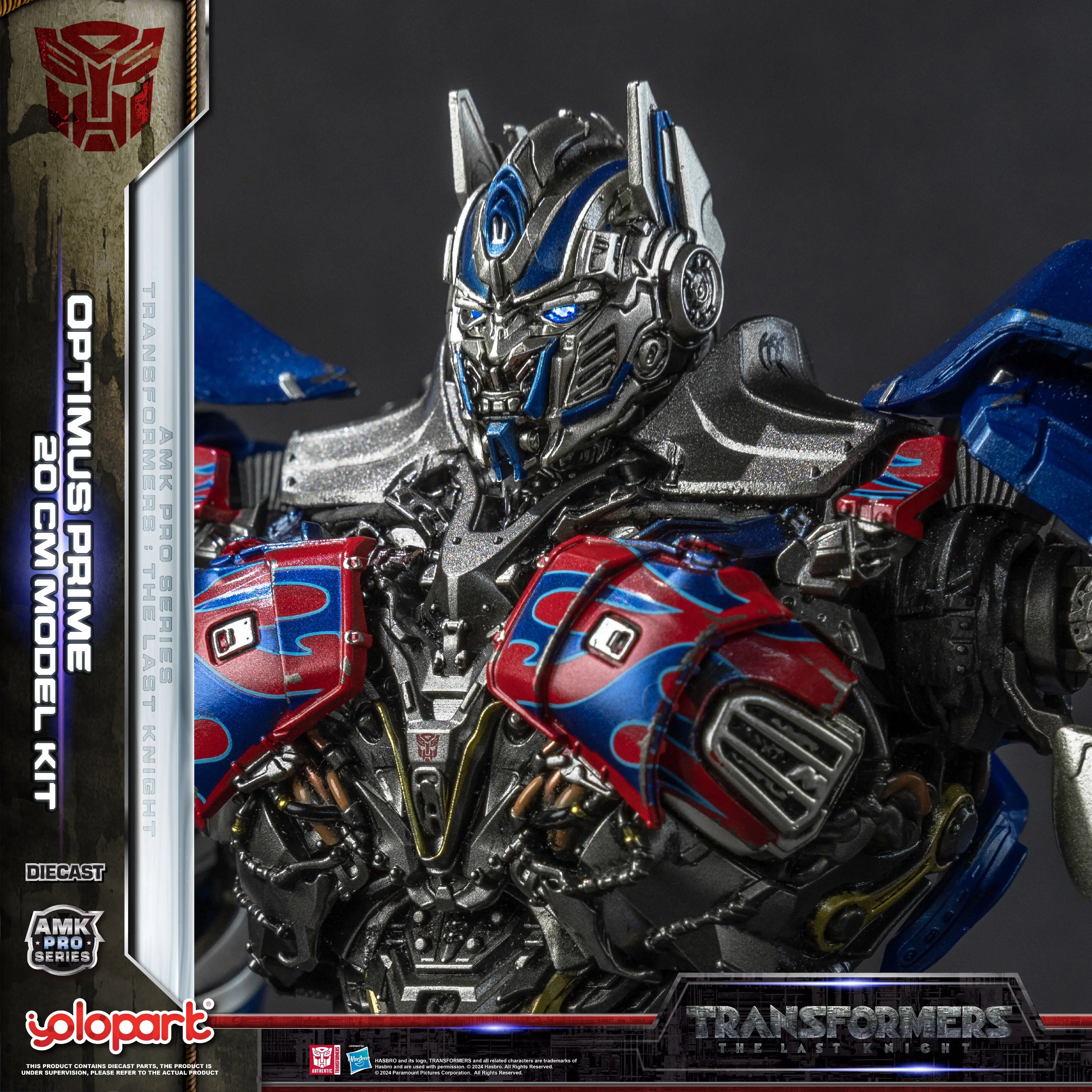 YOLOPARK Transformers Model: The Last Knight AMK PRO Series 20cm Optimus Prime Model Kit Action Figures Toy For Boy Men