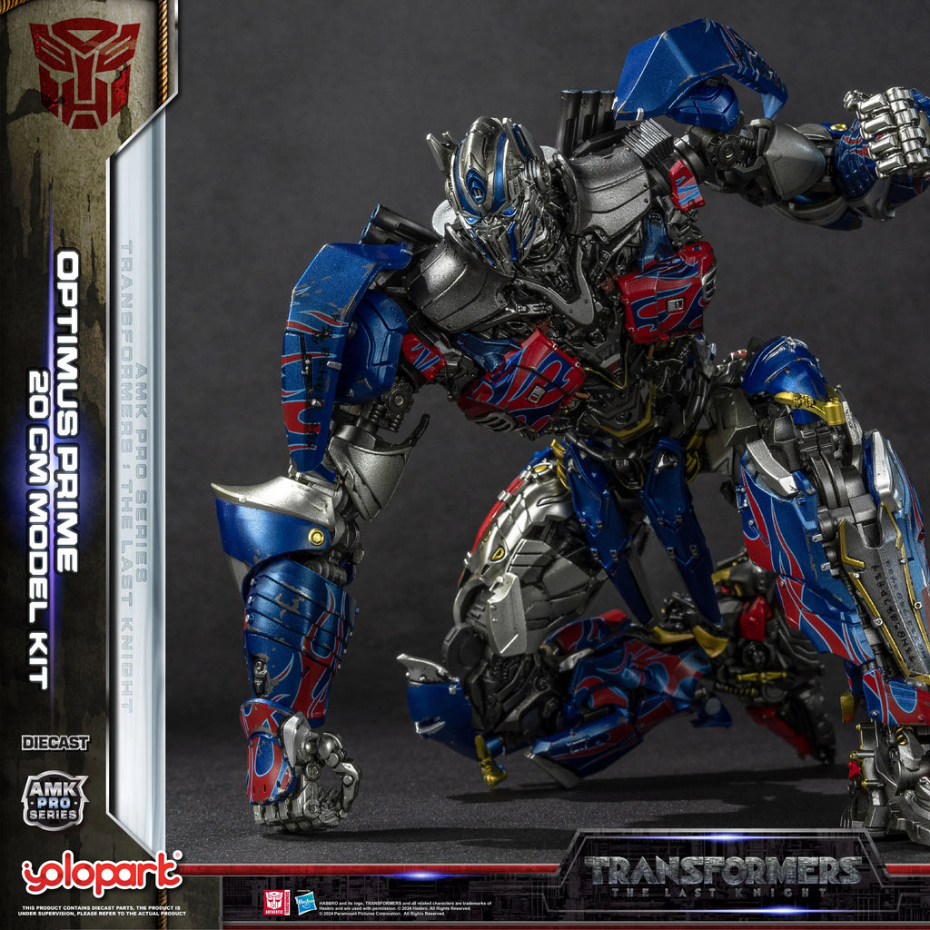 YOLOPARK Transformers Model: The Last Knight AMK PRO Series 20cm Optimus Prime Model Kit Action Figures Toy For Boy Men
