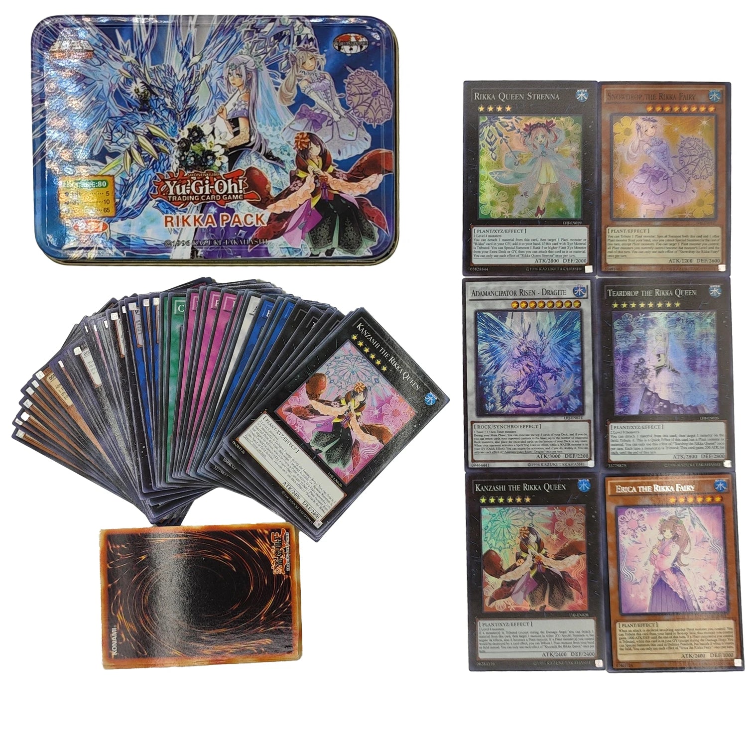 Yu Gi Oh Cards KAIBA PACK 3 Card Deck English TCG Holographic Golden White Dragon Duel Game Collection Card with Tin Box