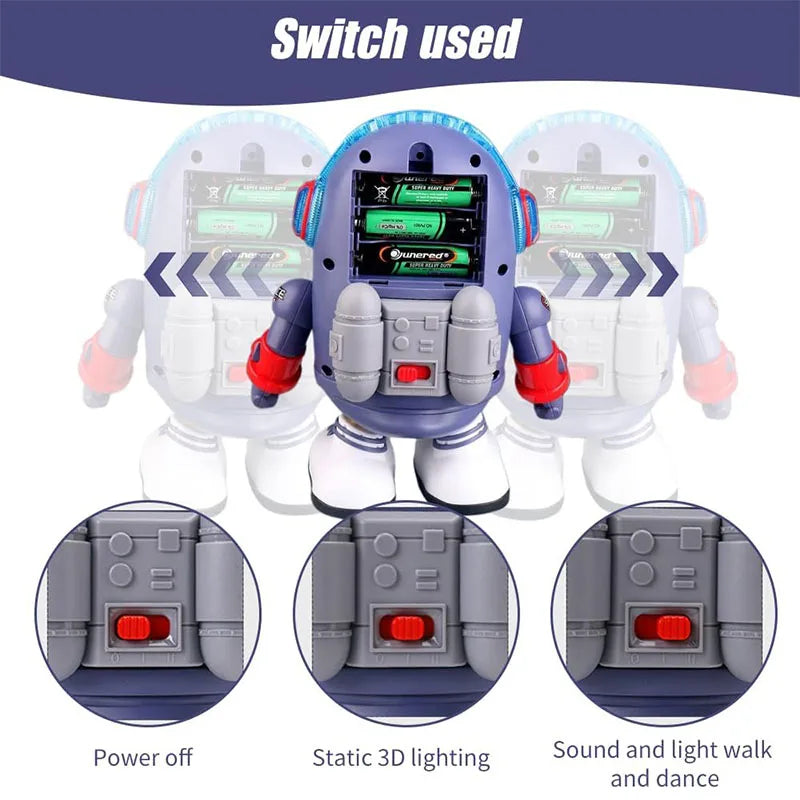 Baby Duck Toy Musical Interactive Toy Space Elements for Infants Babies Kids Gifts Electric with Lights and Sounds Dancing Robo