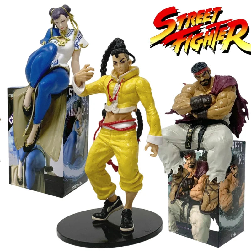 14-17cm Street Fighter 6 Fighting Game Peripherals Figure Chun-Li Ryu Jamie Action Model Pvc Desktop Statue Collection Toys