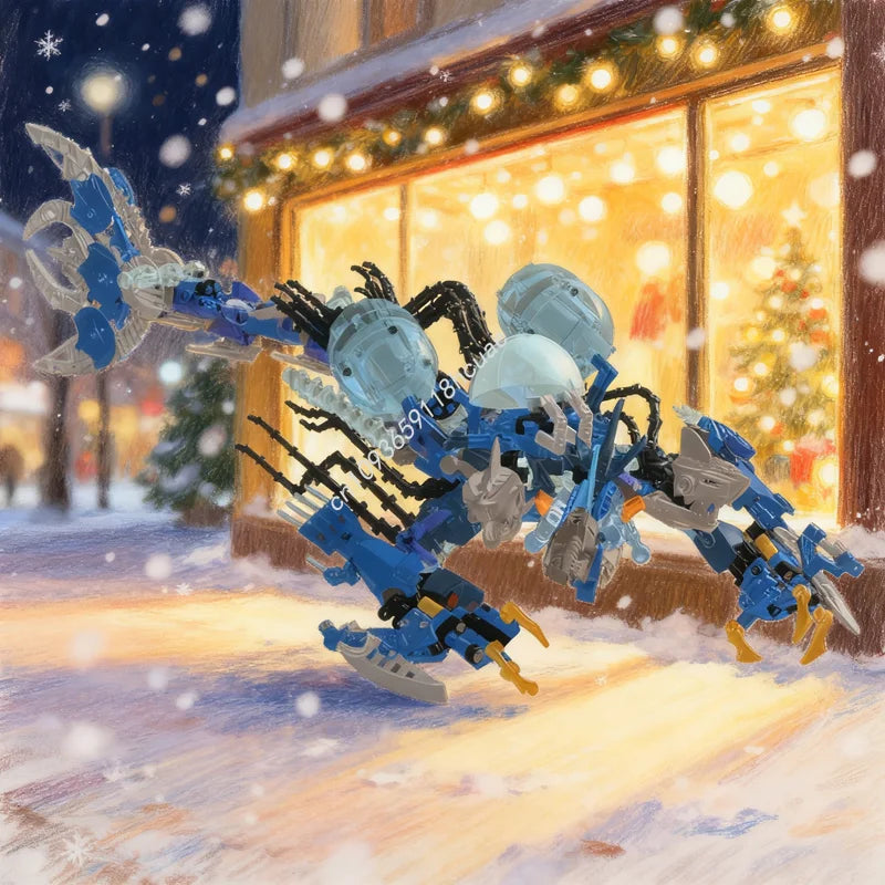 713pcs MOC Bionicle King The Sea Model Building Toy Christmas Gifts Blocks Construction Assemble DIY Creative Idea Education