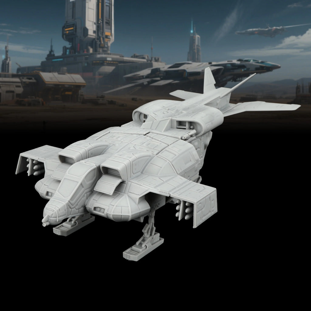 Sci-Fi Spaceship Tabletop Terrain Miniature | TRPG Starship Model for TTRPG Exploration, Collection & Creative Storytelling
