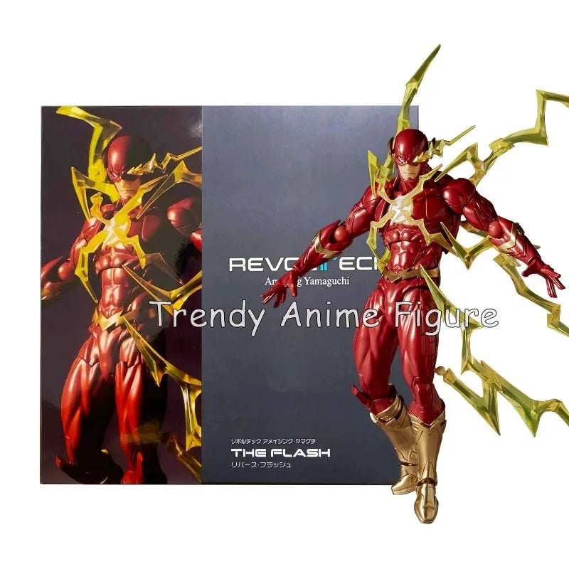 Revoltech Amazing Yamaguchi Flash Action Figure Movable 17cm Flashpoint Model Kaiyodo Flash Figures Toy Collection Holiday Gifts