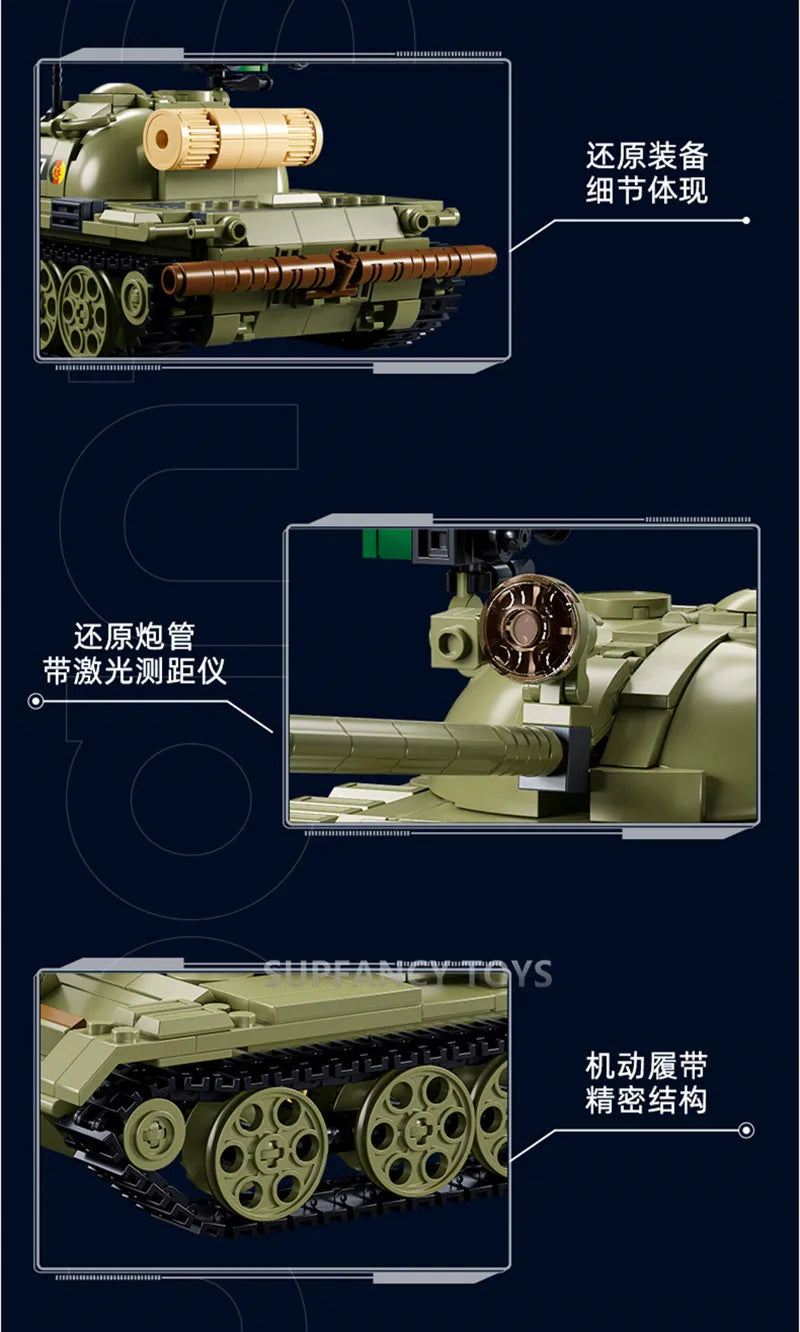 Sluban Military Tank Transport Helicopter Gunship Model Bricks Infantry Fighting Vehicle Weapon DIY Creative Building Block Toys