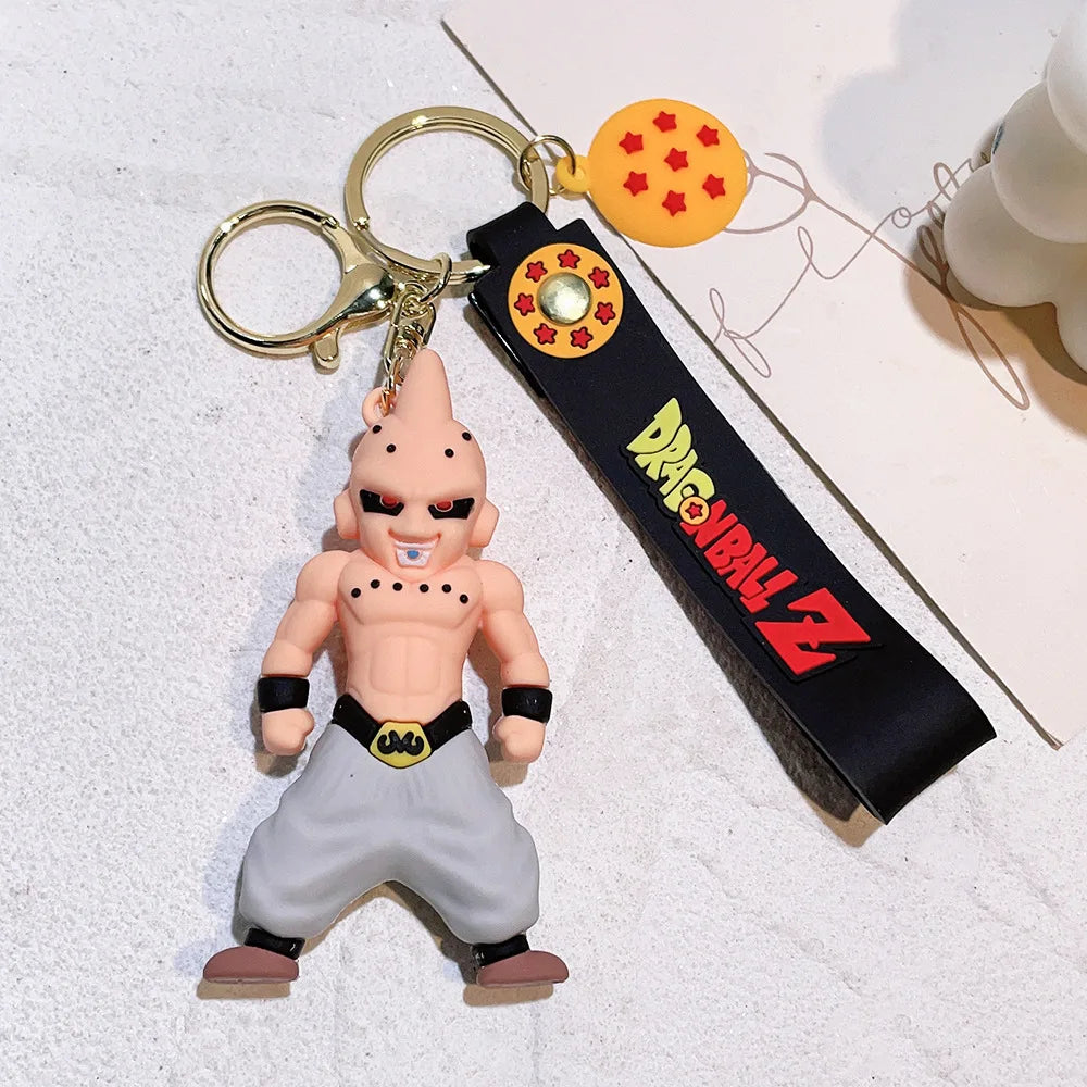 Dragon Ball Keychain Z Son Goku Vegeta Piccolo for Backpack Keyring Dragon Ball Cosplay Action Figures for Fans