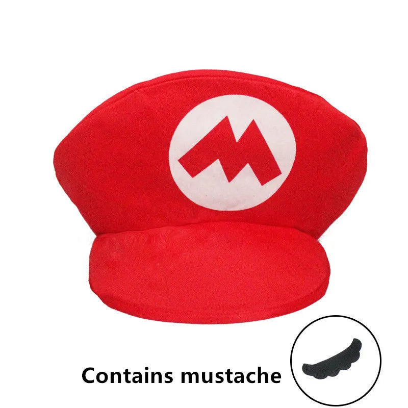 2026**Super Marios Bros Luigi Cartoon Cosplay Hat Classic toys Anime Figure Halloween Funny Clothes Unisex Adult Cap Party Gift