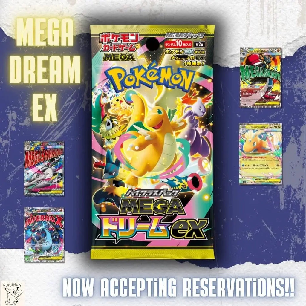 2026 New Pokemon Tcg M2a Jp Edition Trading Collectible Cards Mega Dream Ex Golden Box Booster Pack Birthday Gifts Toys For Fans
