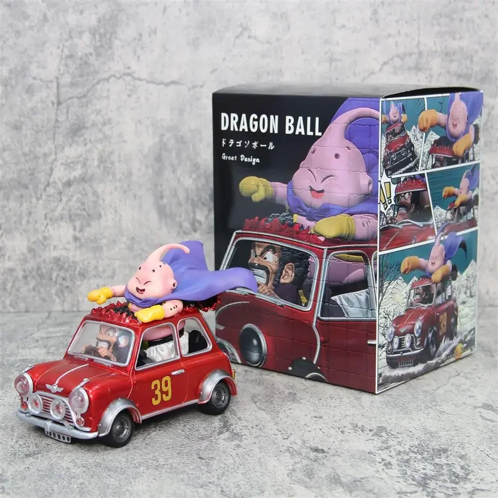 12cm Dragon Ball Z Fat Buu Anime Figures Majin Buu Figurine Mr. Satan Drive Car Pvc Statue Collectible Model Decoration Gift Toy