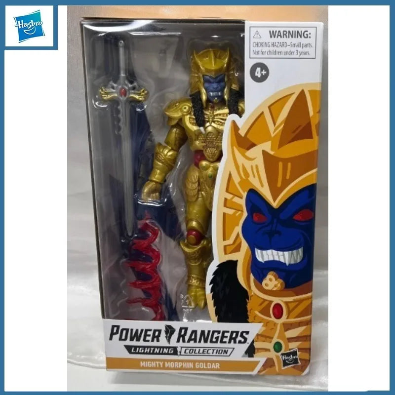 Hasbro Genuine Power Rangers Black Panger Mighty Morphin Goldar Action Figure Toys for Boys Girls Gift Collectible Ornaments