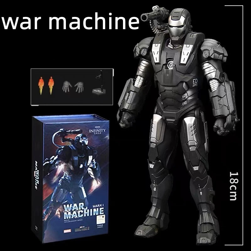 ZD Original Iron Man MK30 Blue Steel 1/10 Iron Patriot MK3 Marvel legends War Machine 10th Anniversary Action Figure Model Gift