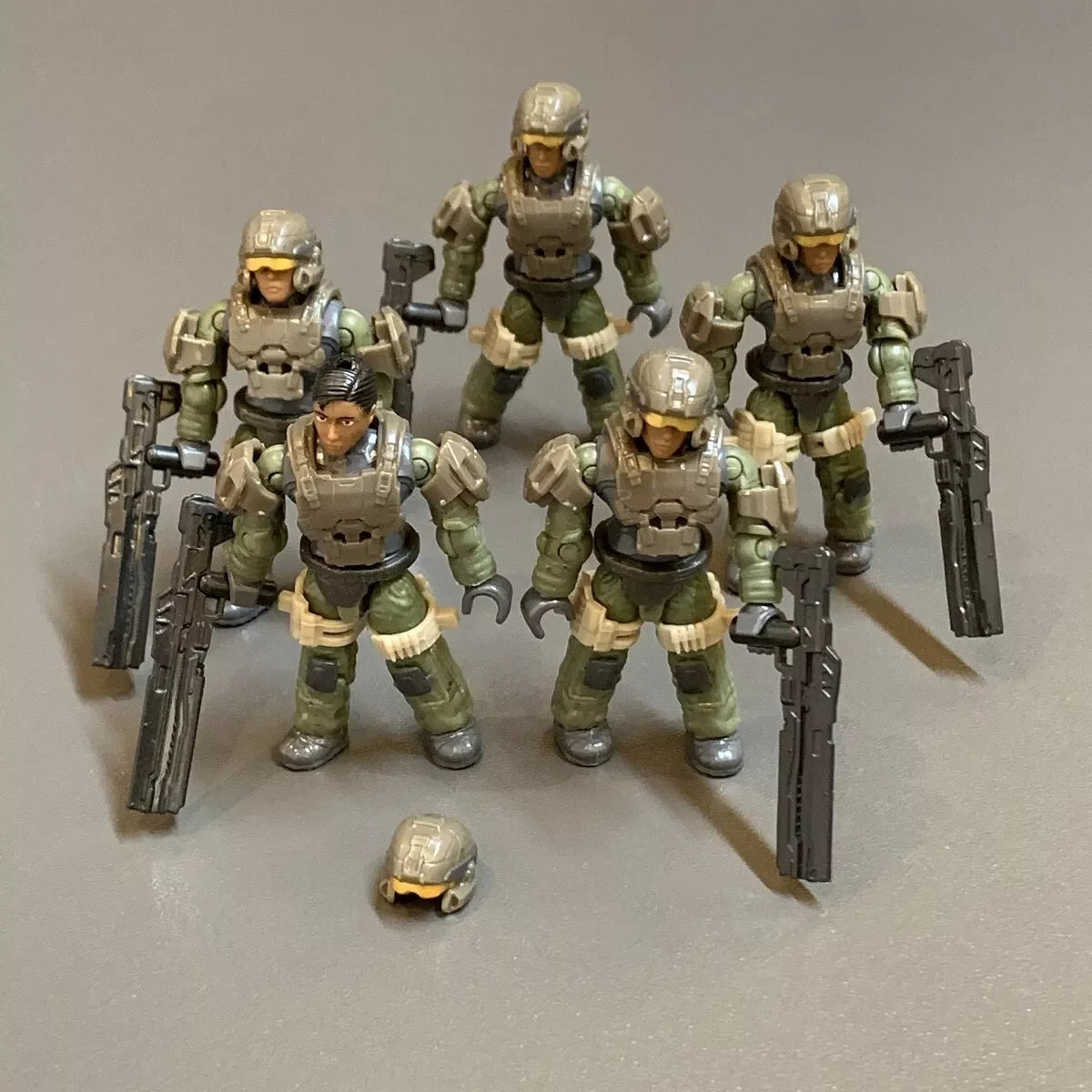 Mega Bloks Construx UNSC Marine Infinite Series Recon Getaway Elite Mercenary Spartan  Brute Troopers Micro Figures Toys