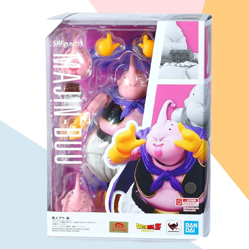 Bandai SHF S.H.Figuarts Dragon Ball MAJIN BUU kindness anime full Action Figure Model Kit original toy gifts for kids