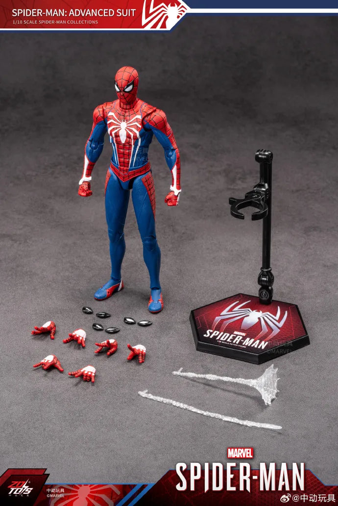 Marvel Avengers Spider-Man Speed Suit Action Figure Toy Display Case Poseable Model Figurine Collectible Birthday Gift