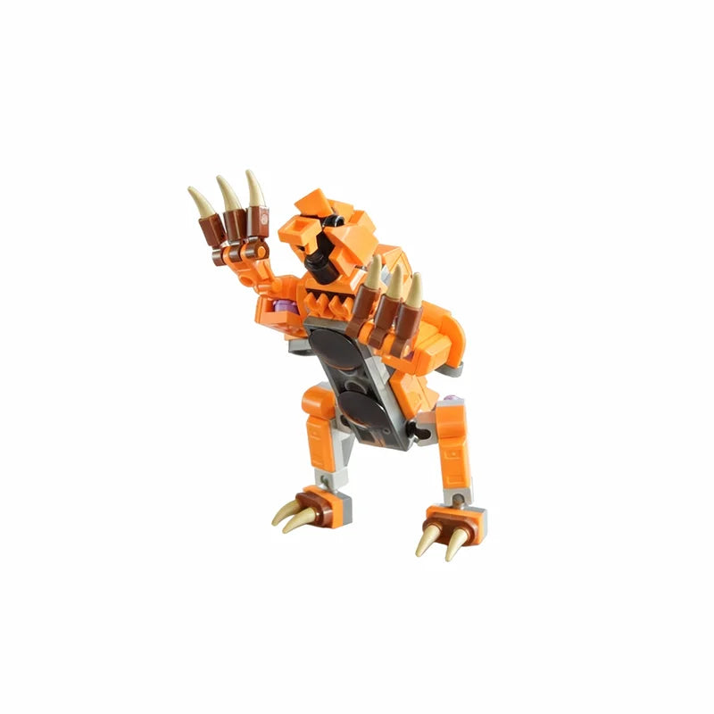 107pcs MOC Ash Bear Bionicle Model Building Blocks Creative DIY Gift Display Decor Assemble Premium Adult Kids Desk Home Toy