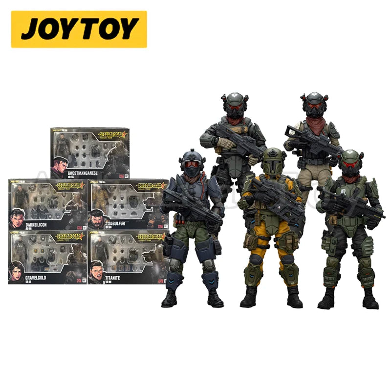 JOYTOY 1/18 Action Figure Dark Source Stellar Scar Assault Team Anime Military Model