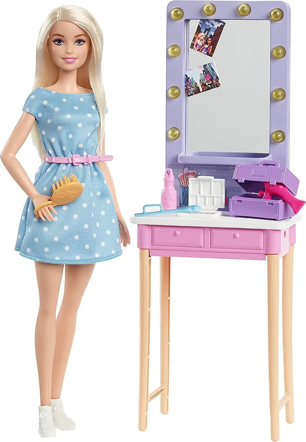Barbie Big City Big Dream Malibu Backstage Dressing Room Social Toy Dolls for Girls Accessories Interaction Play House Gift