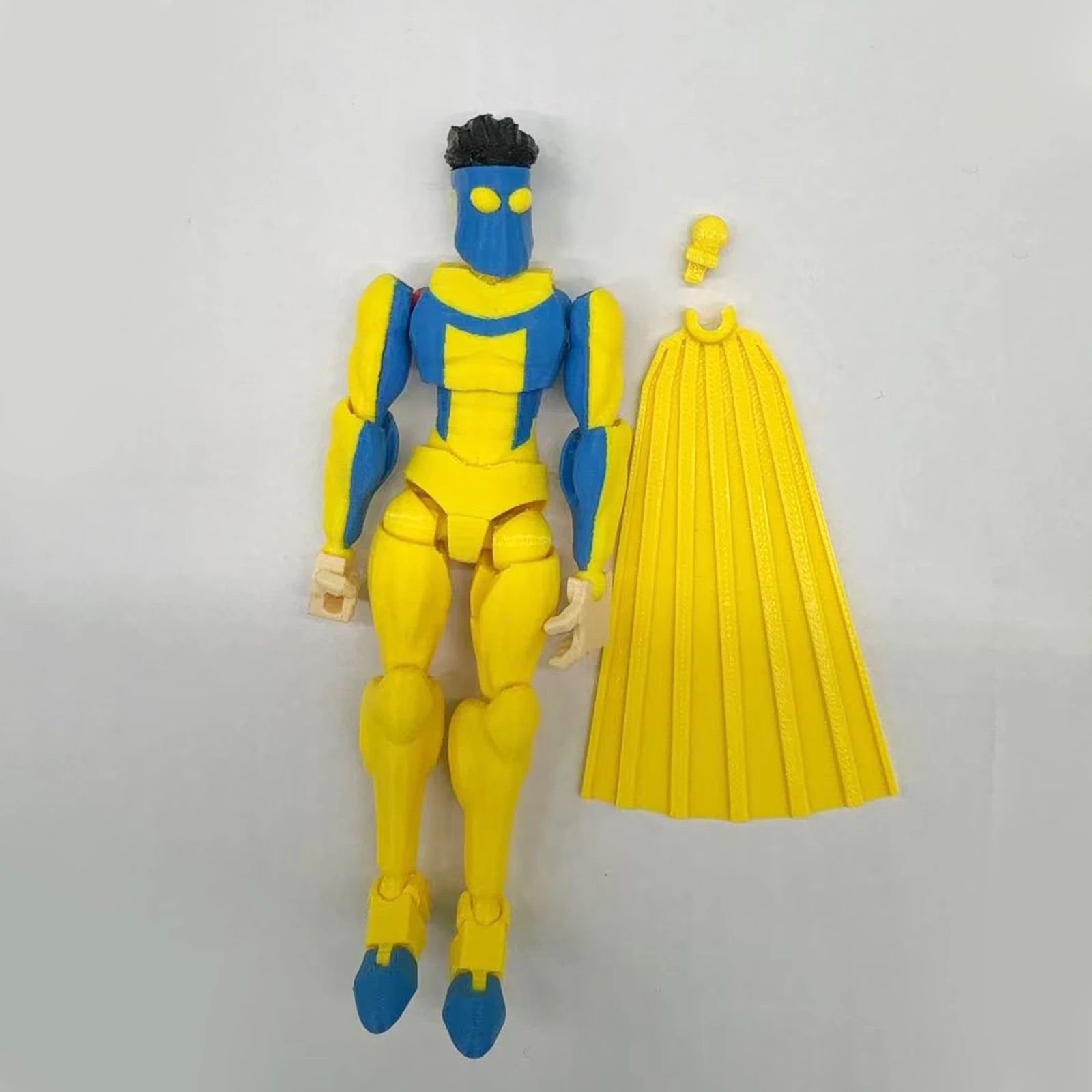 Multi-Joint Action Figure - Invincible T13 3D Printed Collectible with Base, Anti-Fall Joint Locks & UV-Resistant Coating Deskto