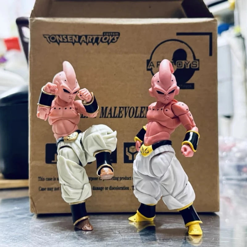 Genuine Dragon Ball Tonsenarttoys Custom S.H.Figuarts Shf Adolescent Malevolence Majin Buu Action Figures Model Birthday Gifts