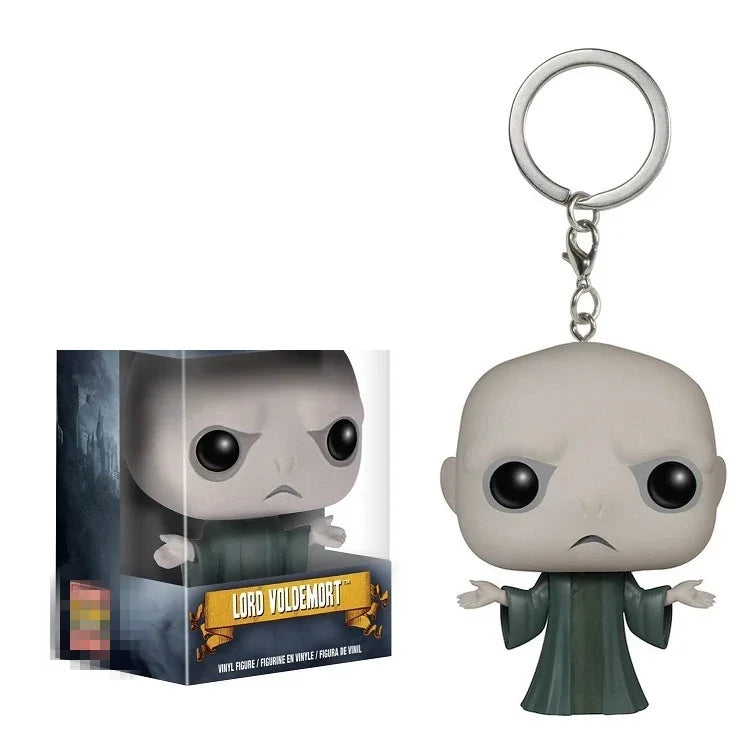 Funko POP Keychain Hermione Series Ginny Ron Hedwig Snape Fawkes Dementor Luna Pocket Pop Key Ring Chain Toy