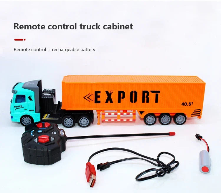1/48 Rc Truck Heavy-Duty Toy Cars Trucks Remote Control Semi-Trailer Construction Electric Truck Big Rc Trailer Dump Boys Gift