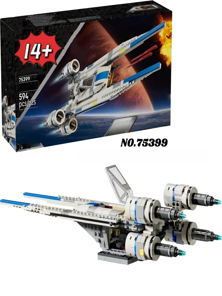 New Rebel U-Wing Starfighter Building Blocks Compatible with 75399 Toys for Kids Gifts