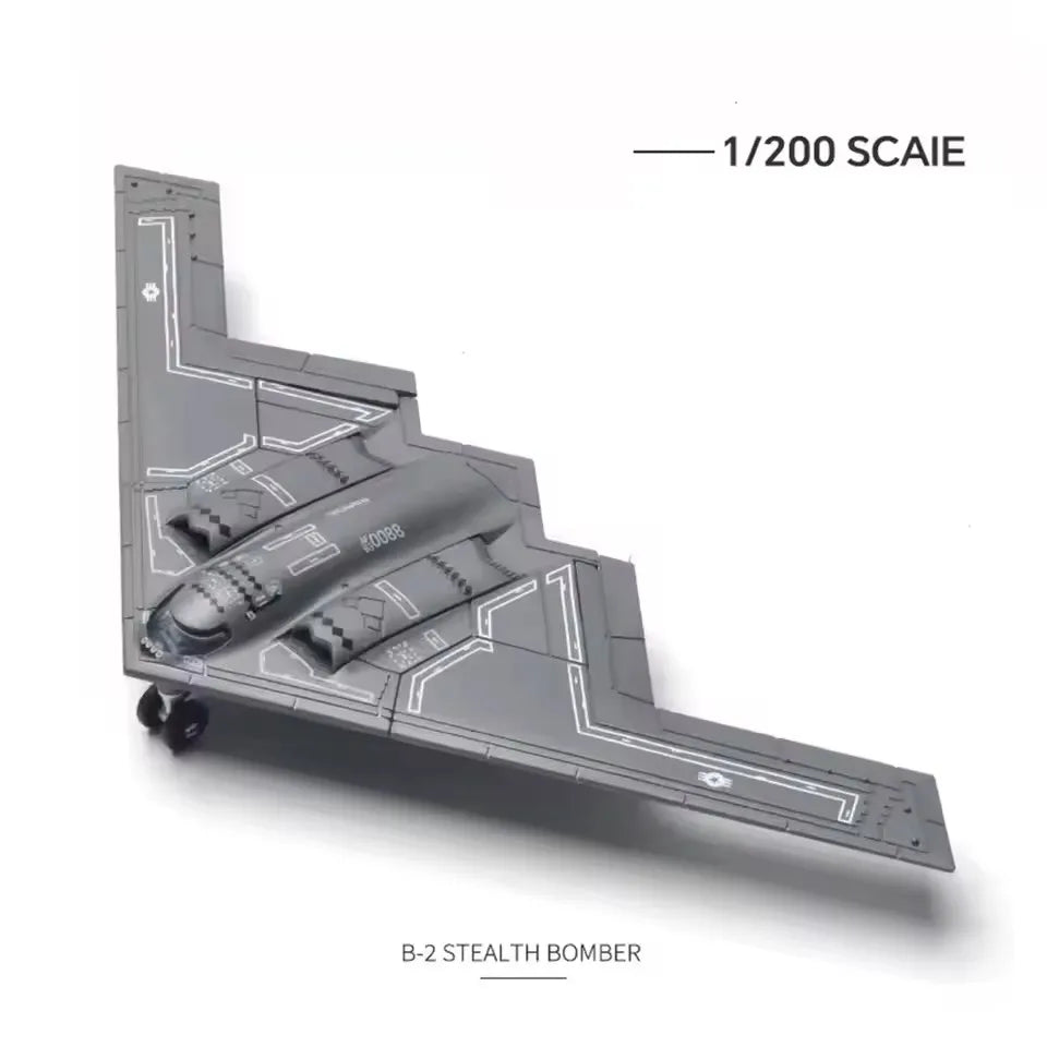 DIY Creative Military Series Building Blocks Multi-Purpose Fighter B2 F22 Tank T14 AH64 Helicopter ABS Assembly Model Kit Gift