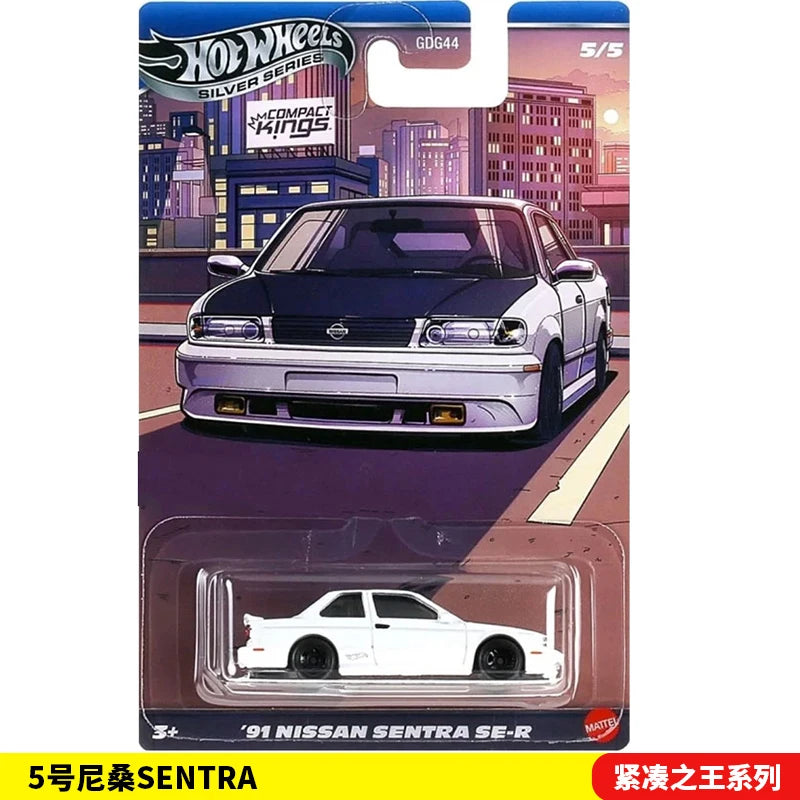 Genuine Hot Wheels Gdg44 Silver Label Compact Kings Serise Fiesta Miata Sentra 1/64 Scale Die-Cast Model Cars Gifts Surprise Car