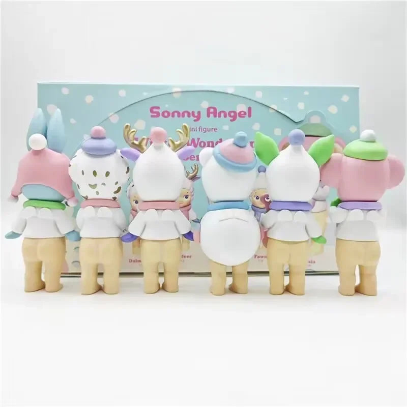 Sonny Angel Winter Wonderland Series Cute Anime Figure Dolls Christmas Tree Ornaments Collectible Toys for Kids Fans Gift 2024