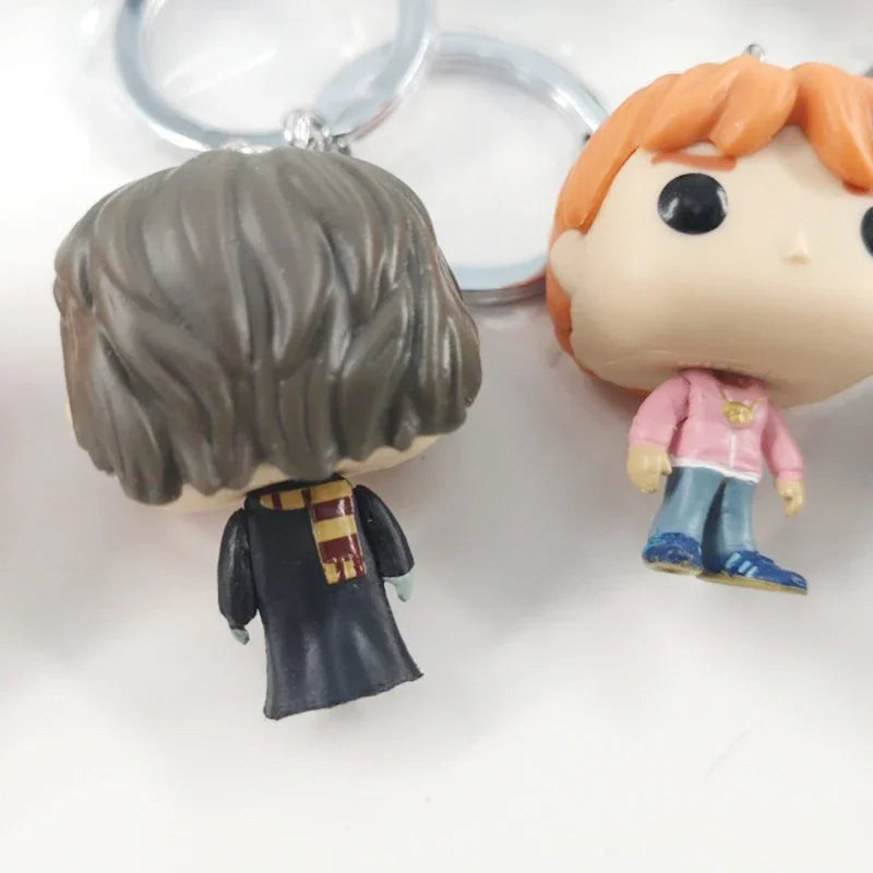 Funko POP Keychain Hermione Series Ginny Ron Hedwig Snape Fawkes Dementor Luna Pocket Pop Key Ring Chain Toy