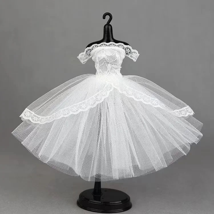 Wedding dress for barbie doll