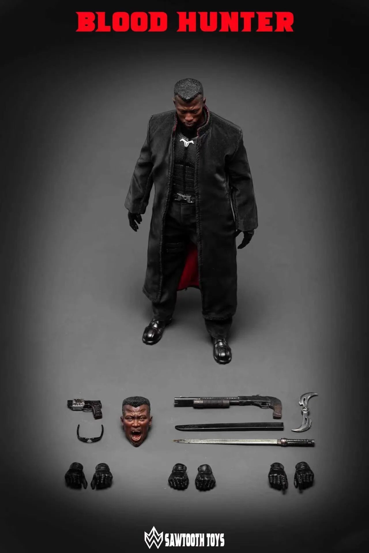 New Genuine Sawtooth Toys Action Figure Blood Hunter 1/12 Scale 6 Inch Collectible With Replaceable Heads Weapons Accessories