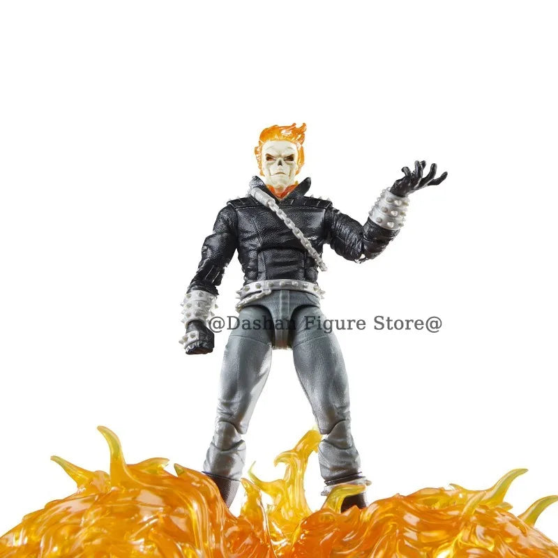 Anime Ghost Rider Action Figure Johnny Blaze Celebrating Figurine 85th Anniversary 6" Collection Model Statue Toys Holiday Gifts