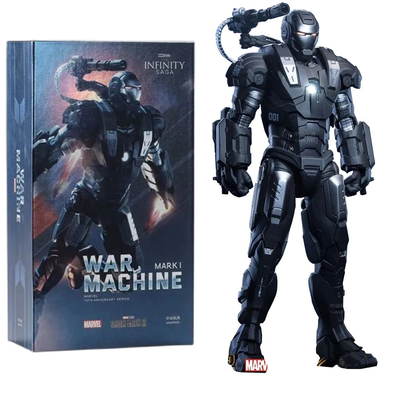ZD Original Iron Man MK30 Blue Steel 1/10 Iron Patriot MK3 Marvel legends War Machine 10th Anniversary Action Figure Model Gift