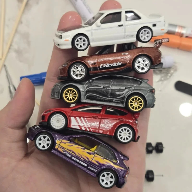 Genuine Hot Wheels Gdg44 Silver Label Compact Kings Serise Fiesta Miata Sentra 1/64 Scale Die-Cast Model Cars Gifts Surprise Car