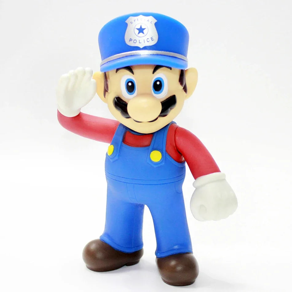 Super Mario Bros Cartoon Dolls Model Birthday Gift Anime Figures Luigi Yoshi Mario Creative Collectible Model Toys
