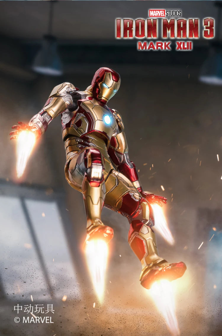 ZD Original Iron Man MK30 Blue Steel 1/10 Iron Patriot MK3 Marvel legends War Machine 10th Anniversary Action Figure Model Gift