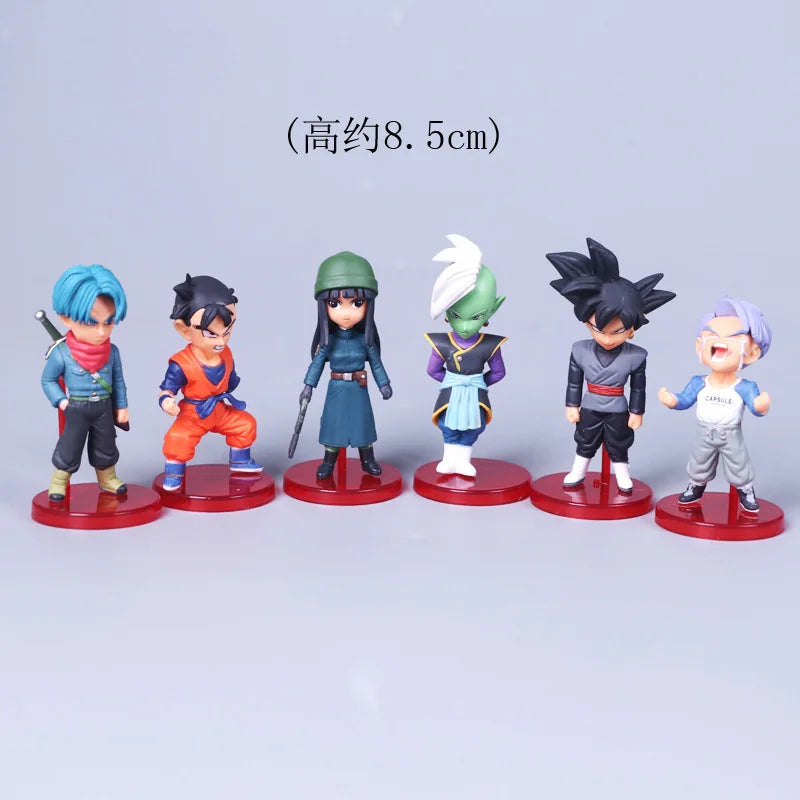 Dragon Ball Z Super Saiyan Son Goku Anime Figure Son Gohan Vegeta Broly Piccolo Majin Buu Set Action Figurine Model Gifts Toy