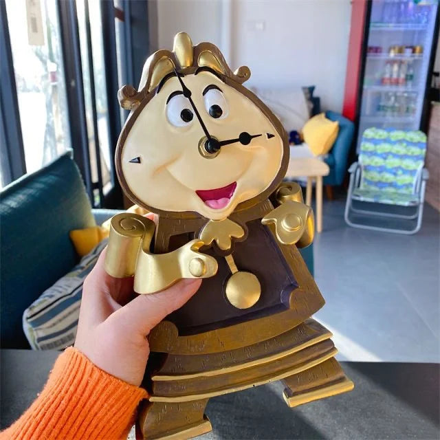 Disney Beauty And The Beast Cogsworth Mr Clock 24cm Action Figure Figurine Collection Decoration Toys Pvc Model Christmas Gifts