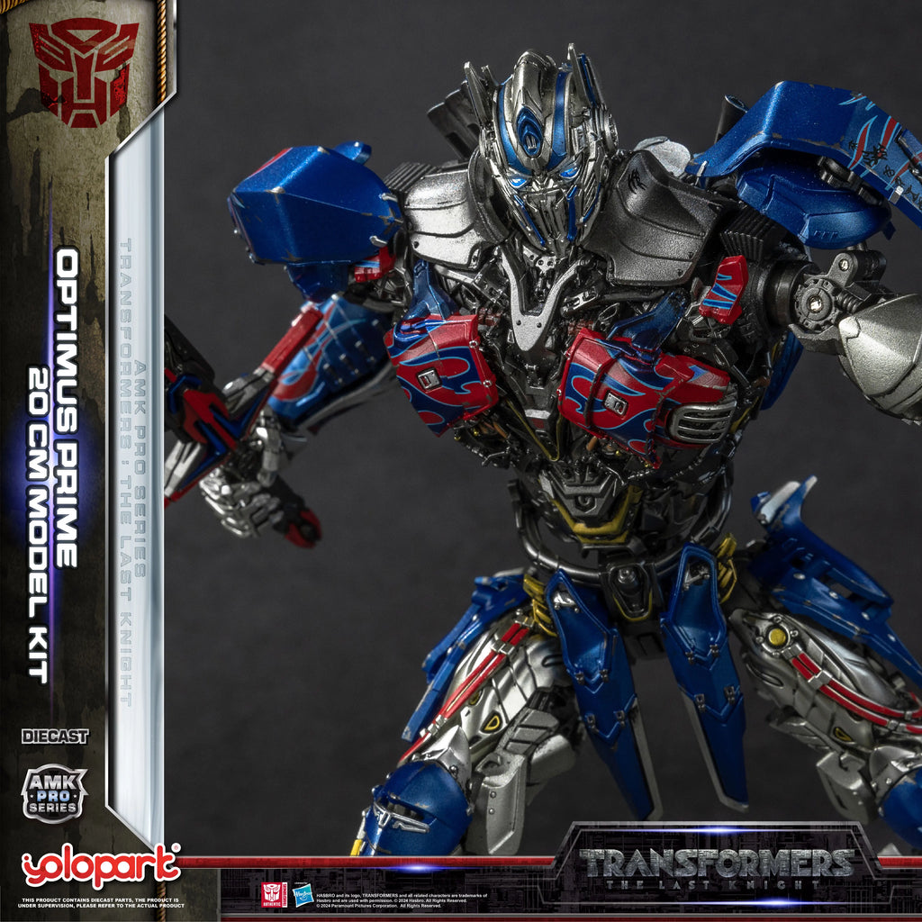 YOLOPARK Transformers Model: The Last Knight AMK PRO Series 20cm Optimus Prime Model Kit Action Figures Toy For Boy Men
