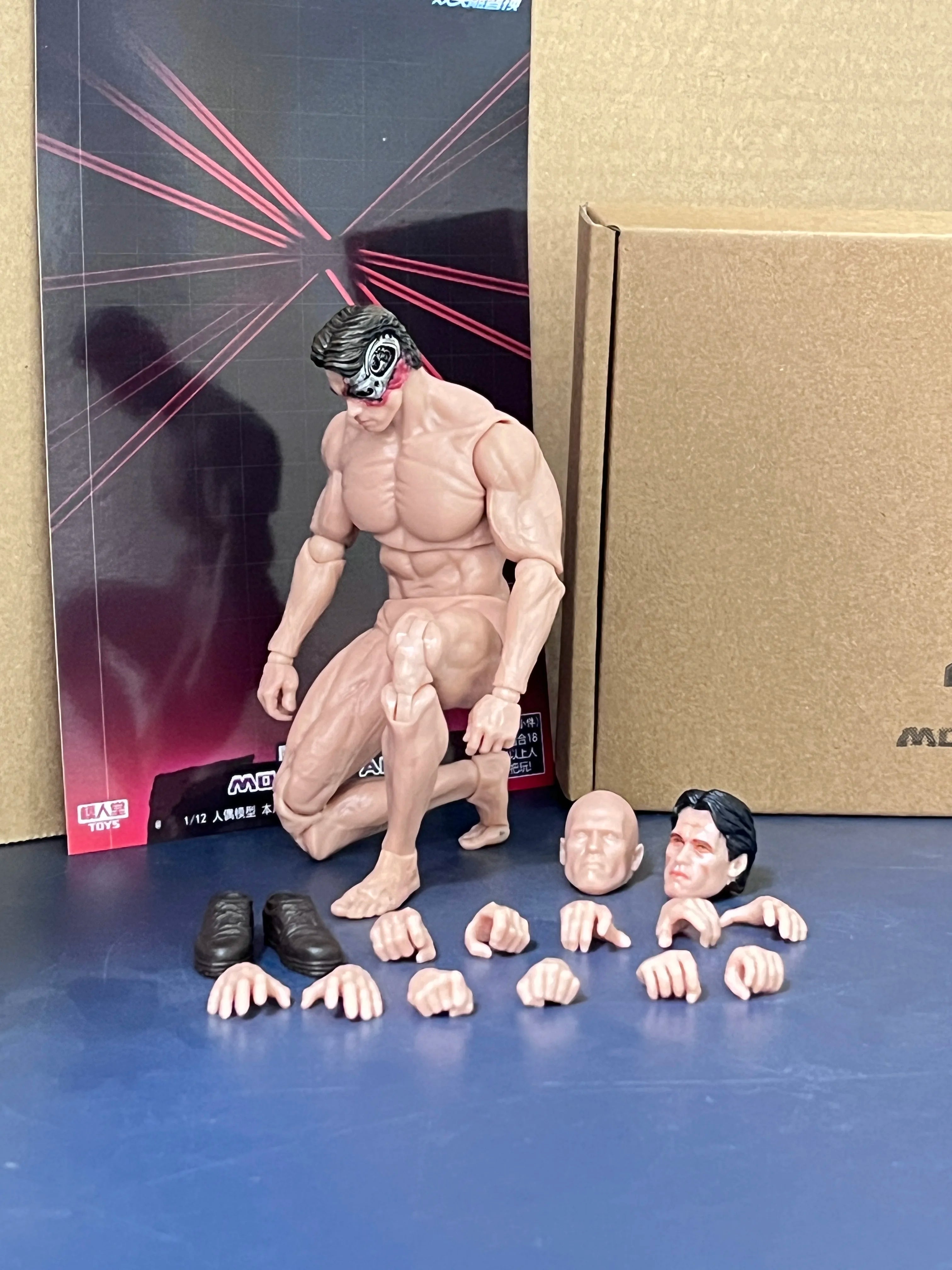 The Terminator T-800 T-850 Devilman 7 Inch Articulated Anime Action Figure Devil Muscle Man Model Collection Customized