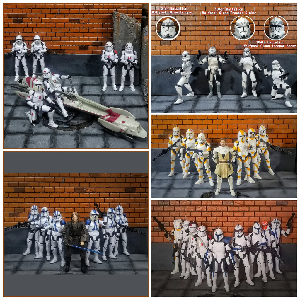 Star Wars 3.75 Inch Trooper 1/18 501st Legion Action Figure Hardcase REX Anakin Dogma Tup Toys Model Loose