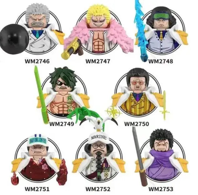 One Piece OP Luffy Sanji Zoro Nami Ace Monkey·D·Garp Anime Mini Man Figure