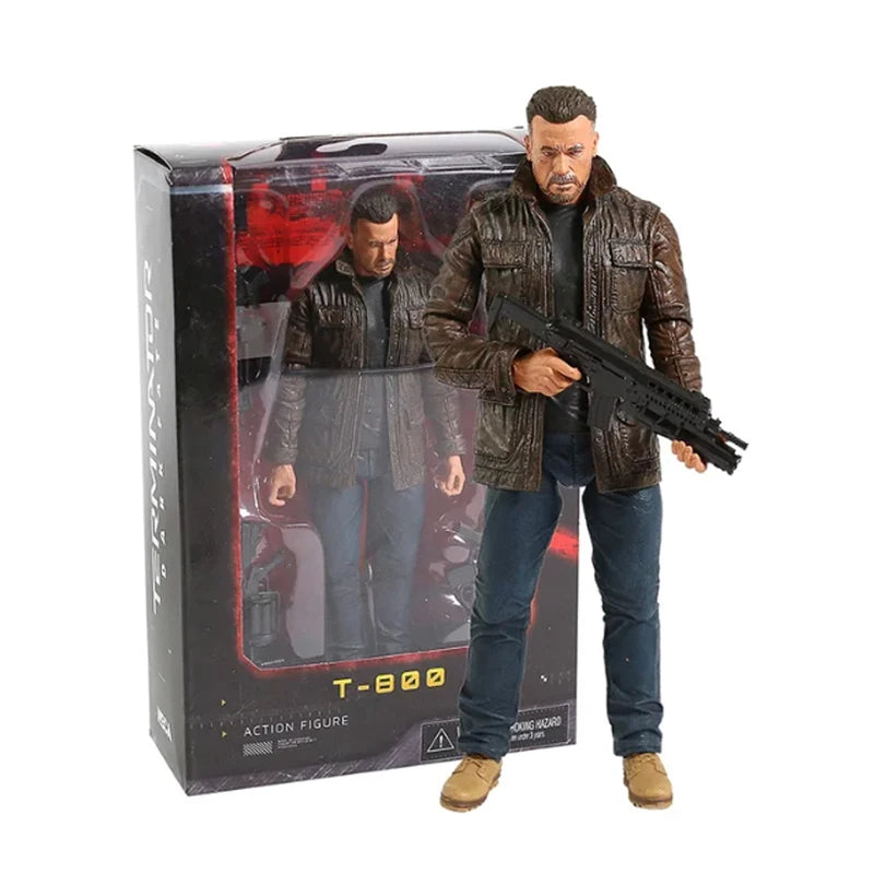 NECA Figure Terminator 2 Judgment Day T800 Sarah Connor T-800 Arnold Schwarzenegger Commando Action Figure Model Collectible Toy