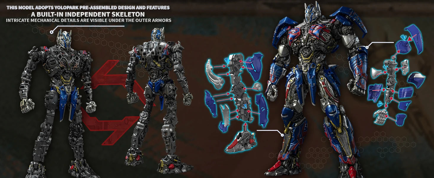 YOLOPARK Transformers Model: The Last Knight AMK PRO Series 20cm Optimus Prime Model Kit Action Figures Toy For Boy Men
