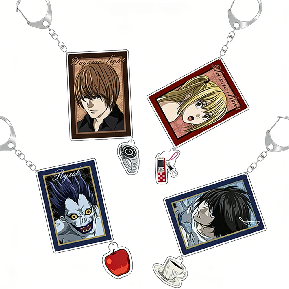 6CM Charm Anime Death Note Acrylic Keychain Model Cosplay Characters Ornament Accessories Goods Collection Gifts