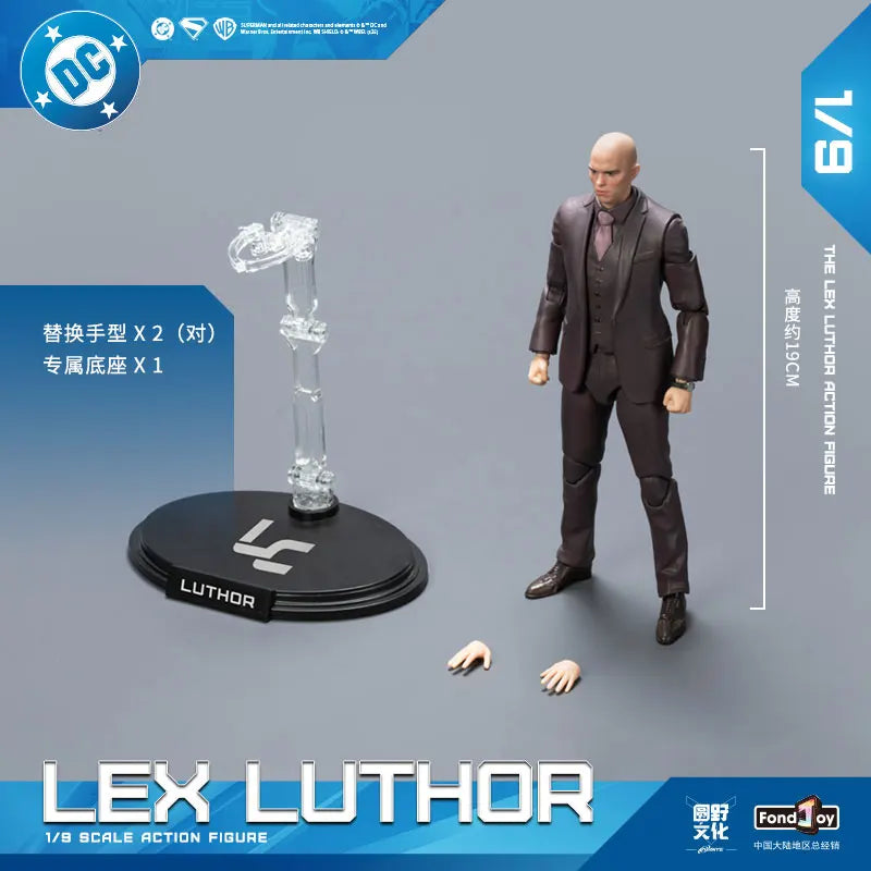 2025 Original Fondjoy David Corenswet Superman Action Figure 1/9 New SupermanFigure PVC Joint Movable Kid Toy Boy Gift
